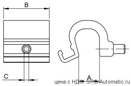 Скоба для датчиков dsl - dsh - dt exf160 - Скоба для датчиков dsl - dsh - dt exf160