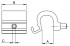 Скоба для датчиков dsl - dsh - dt exf160 - Скоба для датчиков dsl - dsh - dt exf160