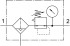 Festo LFRS-1/2-D-5M-MIDI-A Фильтр-регулятор - Festo LFRS-1/2-D-5M-MIDI-A Фильтр-регулятор