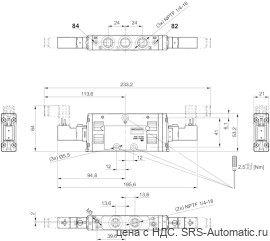 Aventics 5/3-пневмораспределитель, Cерия TC15 – дюйм – R422101274 - Aventics 5/3-пневмораспределитель, Cерия TC15 – дюйм – R422101274