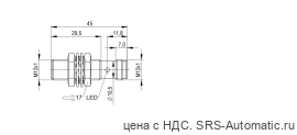 Индуктивный датчик расстояния Balluff BAW M12ME-IAC35C-S04G - Индуктивный датчик расстояния Balluff BAW M12ME-IAC35C-S04G