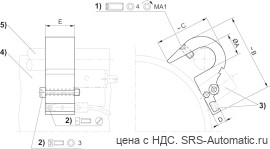 Aventics Крепление датчика, Cерия CB1 – 1827020292 - Aventics Крепление датчика, Cерия CB1 – 1827020292