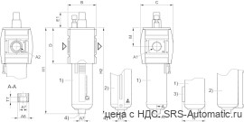 Aventics Стандартная масленка для масляного тумана, Cерия AS2-LBS – R412006235 - Aventics Стандартная масленка для масляного тумана, Cерия AS2-LBS – R412006235