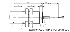 Емкостной датчик уровня Balluff BCS M30TTH2-NSC30G-AT02 - Емкостной датчик уровня Balluff BCS M30TTH2-NSC30G-AT02