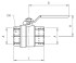 Кран шаровой муфтовый с резьбой g iso 228 aignep 06067 00 005 - Кран шаровой муфтовый с резьбой g iso 228 aignep 06067 00 005