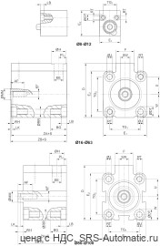 Aventics Короткоходный цилиндр, Cерия KHZ – 0822406310 - Aventics Короткоходный цилиндр, Cерия KHZ – 0822406310