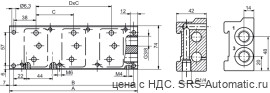 Aventics Блок для коллективного присоединения, Для серии ED05 – R414000105 - Aventics Блок для коллективного присоединения, Для серии ED05 – R414000105