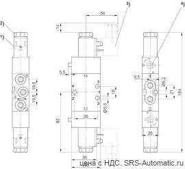 Aventics 5/3-пневмораспределитель, Cерия CD04 – 5777425280 - Aventics 5/3-пневмораспределитель, Cерия CD04 – 5777425280
