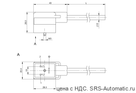 Разъем с кабелем Balluff BCC VB03-0000-10-055-PX0350-050 - Разъем с кабелем Balluff BCC VB03-0000-10-055-PX0350-050
