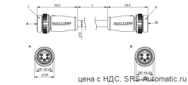 Соединительный кабель Balluff BCC A315-A315-60-330-VS85N6-010 - Соединительный кабель Balluff BCC A315-A315-60-330-VS85N6-010