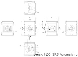 Aventics Разветвитель, Cерия AS3-DIN – R412007254 - Aventics Разветвитель, Cерия AS3-DIN – R412007254