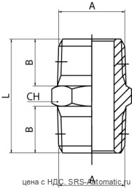 Ниппель (коническая резьба) - cw510l 02000 00 89 02 00 - Ниппель (коническая резьба) - cw510l 02000 00 89 02 00