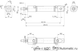 Aventics Мини-цилиндры, Cерия CSL-RD – R480651403 - Aventics Мини-цилиндры, Cерия CSL-RD – R480651403