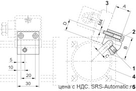 Aventics Крепление датчика, Cерия CB1 – 1827020058 - Aventics Крепление датчика, Cерия CB1 – 1827020058