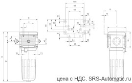 Aventics Фильтр с активированным углём, Cерия NL6-FLA – 0821303815 - Aventics Фильтр с активированным углём, Cерия NL6-FLA – 0821303815