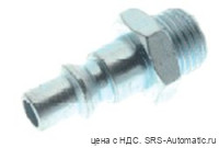 Стальной ниппель брс с наружной резьбой серия 190 «универсальная»  271ac 00 51 04 zi