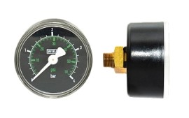 17070B.A - Манометр с осевым подводом воздуха (сзади), R1/8", 0..4бар, диаметр корпуса 50мм - 17070B.A - Манометр с осевым подводом воздуха (сзади), R1/8", 0..4бар, диаметр корпуса 50мм