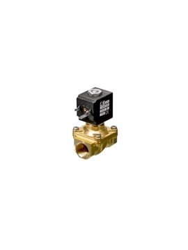 E108EV18///52E - Клапан запорный с мембранным усилением, 2/2 НЗ, присоединение G3/4", давление 0-9бар, с катушкой 220В переменного тока (до 80°C), корпус из латуни, уплотнения - FPM (-10...+130°С) - E108EV18///52E - Клапан запорный с мембранным усилением, 2/2 НЗ, присоединение G3/4", давление 0-9бар, с катушкой 220В переменного тока (до 80°C), корпус из латуни, уплотнения - FPM (-10...+130°С)
