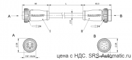 Соединительный кабель Balluff BCC A315-A315-30-330-VS85N6-020 - Соединительный кабель Balluff BCC A315-A315-30-330-VS85N6-020