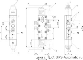 Aventics 5/4-пневмораспределитель, Cерия 740 – 5727560920 - Aventics 5/4-пневмораспределитель, Cерия 740 – 5727560920