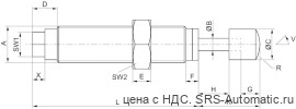 Aventics Промышленный амортизатор, Cерия SA1-MC – R412010289 - Aventics Промышленный амортизатор, Cерия SA1-MC – R412010289