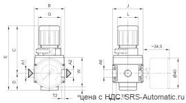 Aventics Регулирующий клапан, Cерия NL1-RGS – R412007620 - Aventics Регулирующий клапан, Cерия NL1-RGS – R412007620