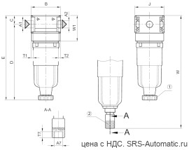 Aventics Фильтр, Cерия NL1-FLS – 0821303710 - Aventics Фильтр, Cерия NL1-FLS – 0821303710
