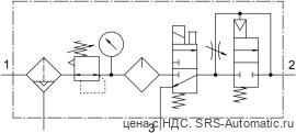 Festo FRC-1/4-D-MINI-KE-A Блок подготовки воздуха - Festo FRC-1/4-D-MINI-KE-A Блок подготовки воздуха