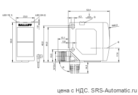 Оптический датчик Balluff BOS 23K-XT-LS11-S4 - Оптический датчик Balluff BOS 23K-XT-LS11-S4