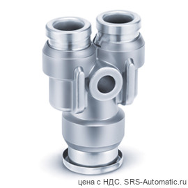 SMC KQB2U-04-06-F Тройник цанговый переходной - SMC KQB2U-04-06-F Тройник цанговый переходной