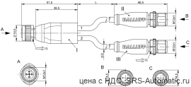 Y-образный распределитель Balluff BCC M415-M413-M413-U2077-006 - Y-образный распределитель Balluff BCC M415-M413-M413-U2077-006