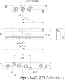 Aventics 5/3-пневмораспределитель, Cерия WV02 – 0820239001 - Aventics 5/3-пневмораспределитель, Cерия WV02 – 0820239001