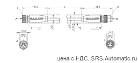 Соединительный кабель Balluff BCC M314-M314-30-304-EX44T2-020-C008 - Соединительный кабель Balluff BCC M314-M314-30-304-EX44T2-020-C008