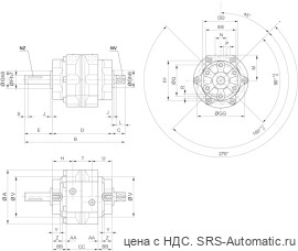 Aventics Неполноповоротные цилиндры роторного типа, Cерия RAK – 2705061100 - Aventics Неполноповоротные цилиндры роторного типа, Cерия RAK – 2705061100