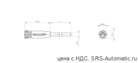 Разъем с кабелем Balluff BCC M313-0000-10-001-EX43T2-050 - Разъем с кабелем Balluff BCC M313-0000-10-001-EX43T2-050