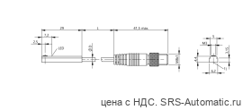 Магнитный датчик для цилиндра Balluff BMF 307K-PS-C-2-SA2-S49-00,6 - Магнитный датчик для цилиндра Balluff BMF 307K-PS-C-2-SA2-S49-00,6