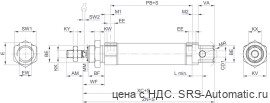 Aventics Мини-цилиндры, Cерия MNI – 5226639190 - Aventics Мини-цилиндры, Cерия MNI – 5226639190