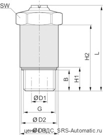 Aventics Дроссель, Cерия CH02 – 0821201104 - Aventics Дроссель, Cерия CH02 – 0821201104