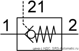 Festo HGL-1/8-1/8-B Клапан обратный - Festo HGL-1/8-1/8-B Клапан обратный
