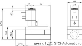 Aventics 5/2-пневмораспределитель, Cерия 581, размер 1 – 5811612200 - Aventics 5/2-пневмораспределитель, Cерия 581, размер 1 – 5811612200