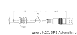 Индуктивный датчик Balluff BES M08MI-PSC40B-BP00,5-GS04 - Индуктивный датчик Balluff BES M08MI-PSC40B-BP00,5-GS04