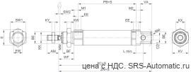 Aventics Мини-цилиндры, Cерия MNI – 5226636600 - Aventics Мини-цилиндры, Cерия MNI – 5226636600