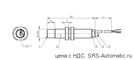 Емкостной датчик уровня Balluff BCS M12TTI1-NSM60G-ET02-E - Емкостной датчик уровня Balluff BCS M12TTI1-NSM60G-ET02-E