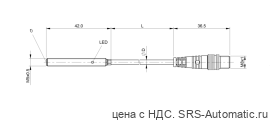 Индуктивный датчик Balluff BES M05EG-NSC08B-BP00,2-GS49 - Индуктивный датчик Balluff BES M05EG-NSC08B-BP00,2-GS49