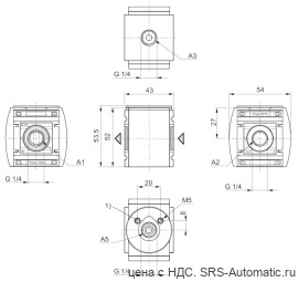 Aventics Разветвитель, Cерия AS1-DIS – R412014740 - Aventics Разветвитель, Cерия AS1-DIS – R412014740