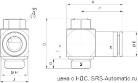 Aventics Дроссель с обратным клапаном, Cерия CC02-AL – R412007861 - Aventics Дроссель с обратным клапаном, Cерия CC02-AL – R412007861