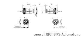 Соединительный кабель Balluff BCC A313-A313-70-345-VX43W6-250 - Соединительный кабель Balluff BCC A313-A313-70-345-VX43W6-250