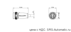 Разъем с кабелем Balluff BCC A314-0000-20-072-VX44W6-020 - Разъем с кабелем Balluff BCC A314-0000-20-072-VX44W6-020