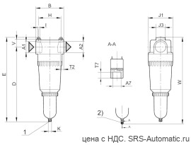 Aventics Фильтр, Cерия MU1-FLS – R412006571 - Aventics Фильтр, Cерия MU1-FLS – R412006571