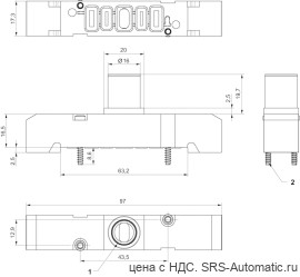 Aventics Входная плита – R422P02622 - Aventics Входная плита – R422P02622